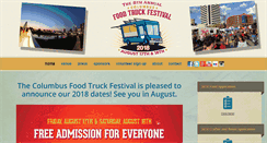 Desktop Screenshot of columbusfoodtruckfest.com