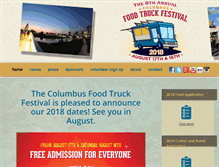 Tablet Screenshot of columbusfoodtruckfest.com